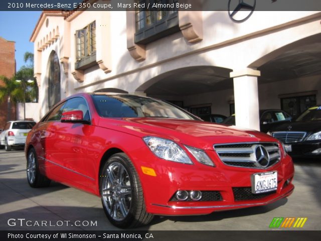 2010 Mercedes-Benz E 350 Coupe in Mars Red