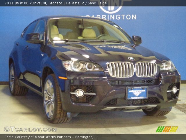 2011 BMW X6 xDrive50i in Monaco Blue Metallic