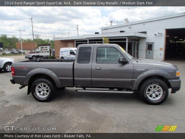 2010 Ford Ranger Sport SuperCab 4x4 in Dark Shadow Grey Metallic