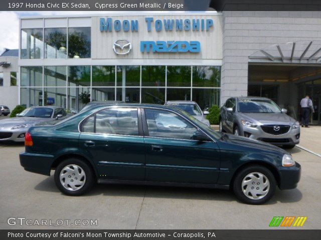 1997 Honda Civic EX Sedan in Cypress Green Metallic