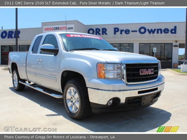 2011 GMC Sierra 1500 SLT Extended Cab in Pure Silver Metallic