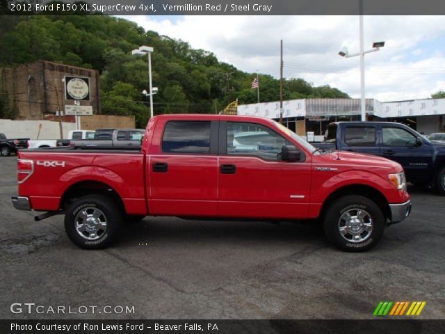 2012 Ford F150 XL SuperCrew 4x4 in Vermillion Red