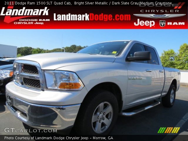 2011 Dodge Ram 1500 SLT Quad Cab in Bright Silver Metallic