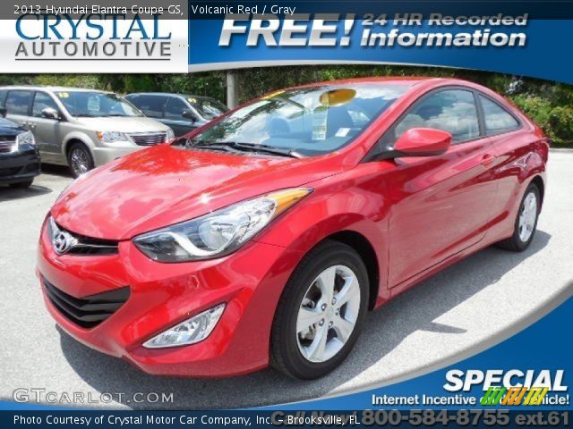2013 Hyundai Elantra Coupe GS in Volcanic Red