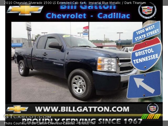 2010 Chevrolet Silverado 1500 LS Extended Cab 4x4 in Imperial Blue Metallic
