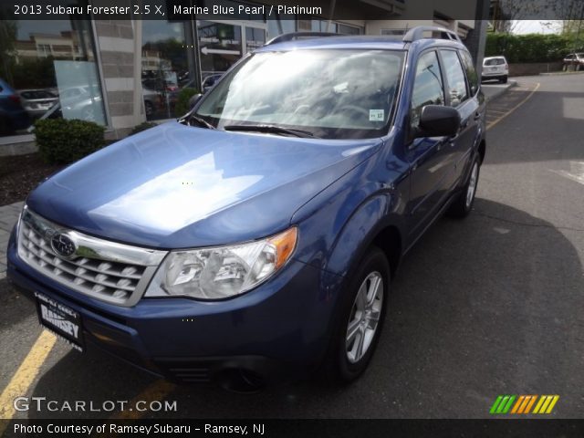 2013 Subaru Forester 2.5 X in Marine Blue Pearl
