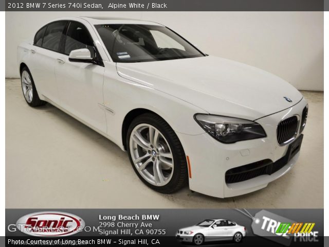 2012 BMW 7 Series 740i Sedan in Alpine White