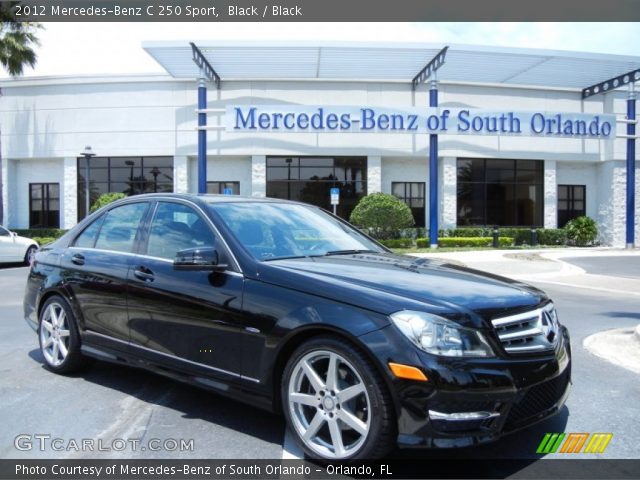 2012 Mercedes-Benz C 250 Sport in Black
