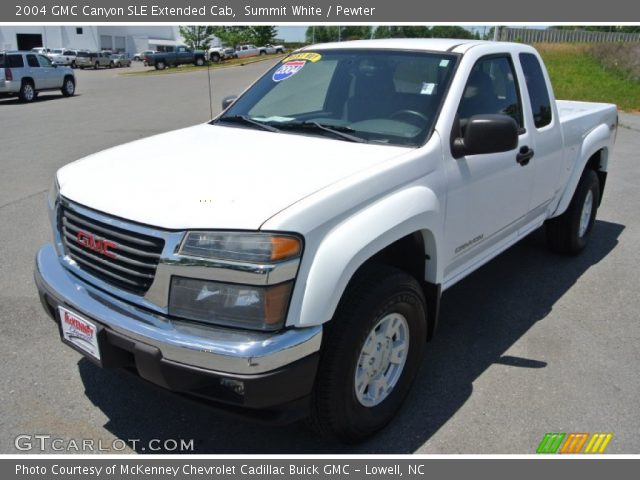 2004 GMC Canyon SLE Extended Cab in Summit White