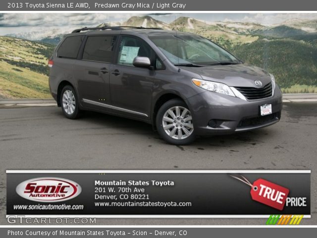 2013 Toyota Sienna LE AWD in Predawn Gray Mica