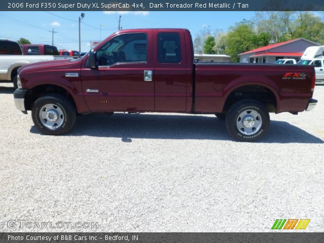 2006 Ford F350 Super Duty XL SuperCab 4x4 in Dark Toreador Red Metallic