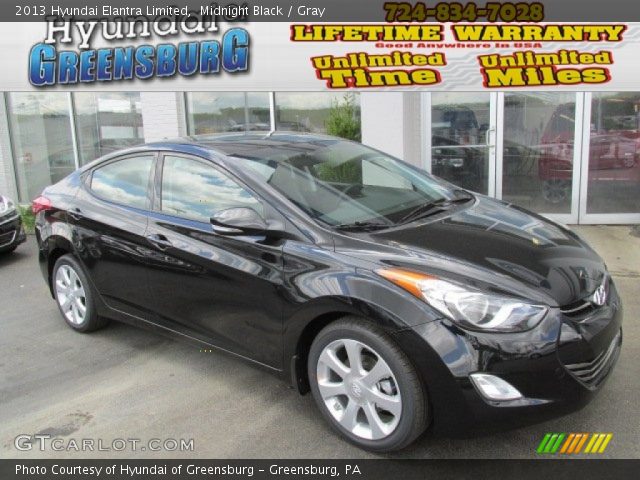 2013 Hyundai Elantra Limited in Midnight Black