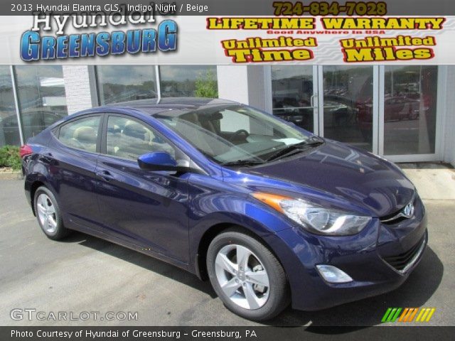 2013 Hyundai Elantra GLS in Indigo Night