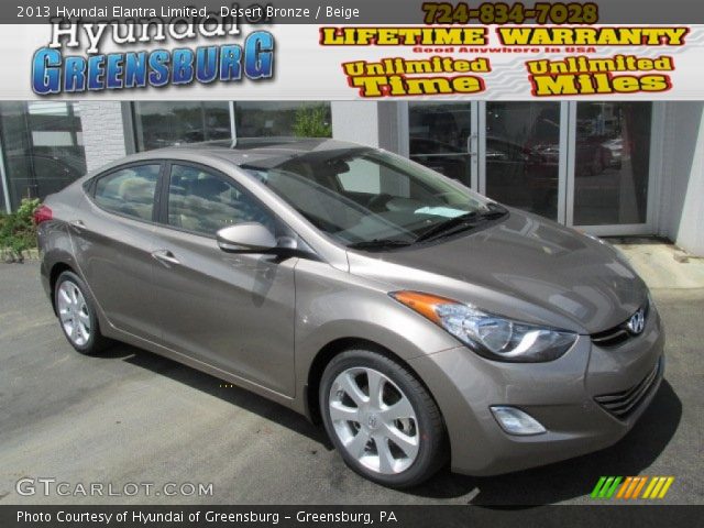 2013 Hyundai Elantra Limited in Desert Bronze