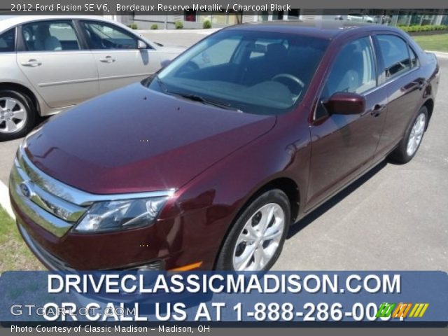 2012 Ford Fusion SE V6 in Bordeaux Reserve Metallic