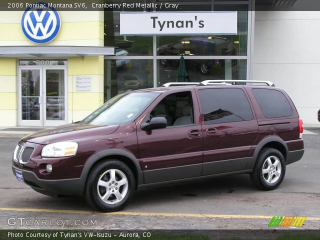 2006 Pontiac Montana SV6 in Cranberry Red Metallic
