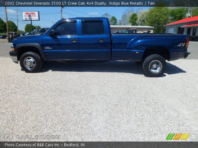 2002 Chevrolet Silverado 3500 LT Crew Cab 4x4 Dually in Indigo Blue Metallic