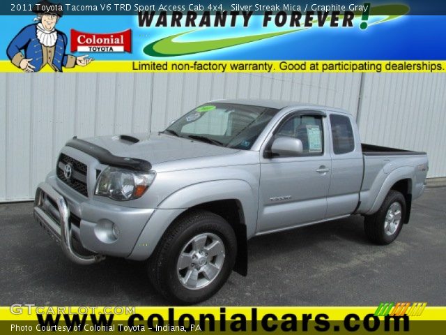 2011 Toyota Tacoma V6 TRD Sport Access Cab 4x4 in Silver Streak Mica
