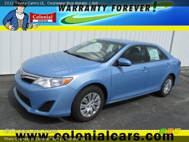 2012 Toyota Camry LE in Clearwater Blue Metallic