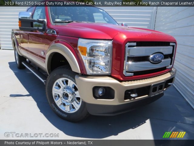 2013 Ford F250 Super Duty King Ranch Crew Cab 4x4 in Ruby Red Metallic