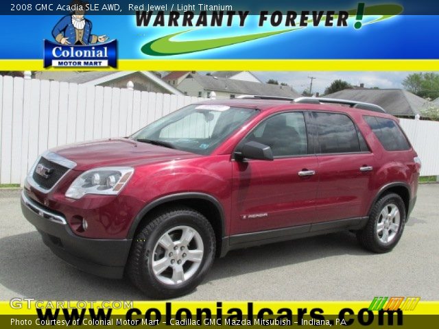 2008 GMC Acadia SLE AWD in Red Jewel