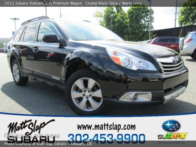 2011 Subaru Outback 2.5i Premium Wagon in Crystal Black Silica