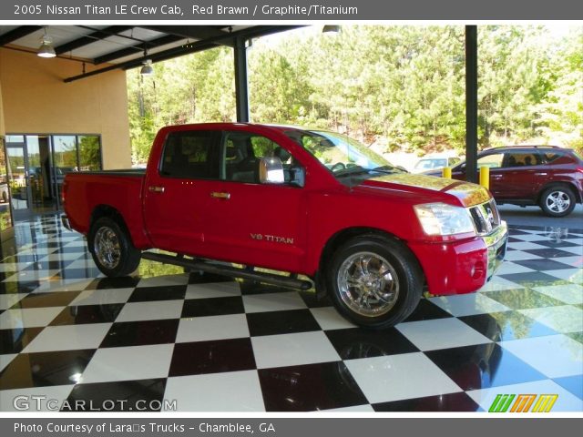 2005 Nissan Titan LE Crew Cab in Red Brawn