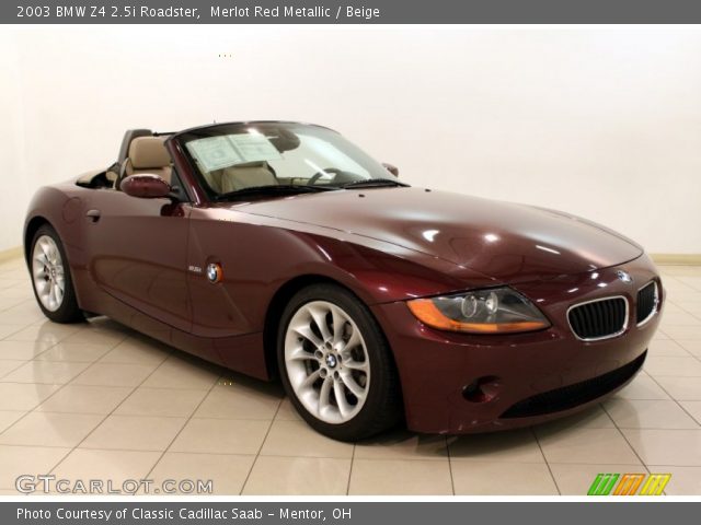 2003 BMW Z4 2.5i Roadster in Merlot Red Metallic