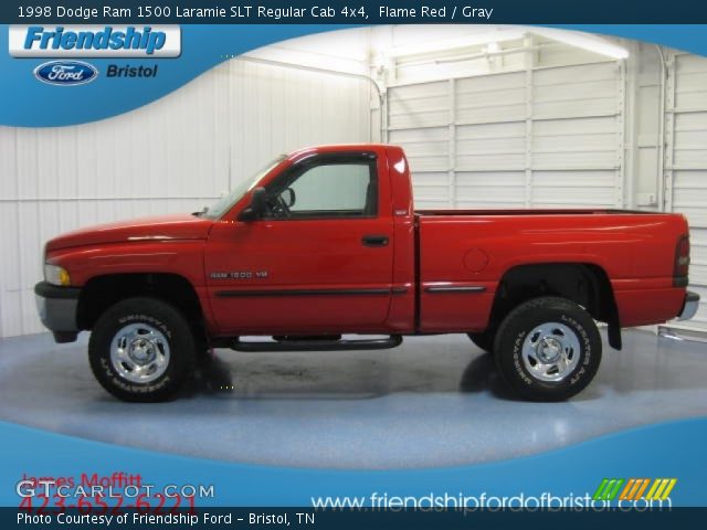 1998 Dodge Ram 1500 Laramie SLT Regular Cab 4x4 in Flame Red
