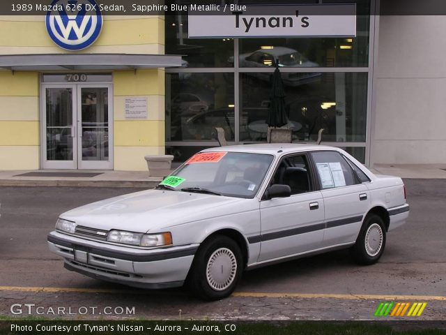 1989 Mazda 626 DX Sedan in Sapphire Blue Metallic