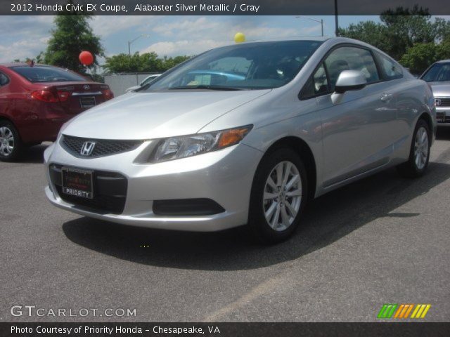 2012 Honda Civic EX Coupe in Alabaster Silver Metallic