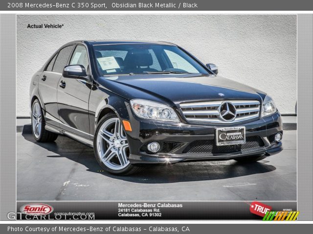 2008 Mercedes-Benz C 350 Sport in Obsidian Black Metallic