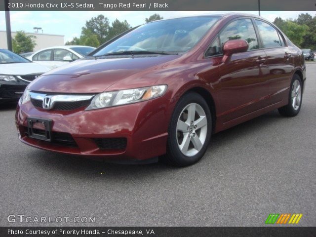 2010 Honda Civic LX-S Sedan in Tango Red Pearl