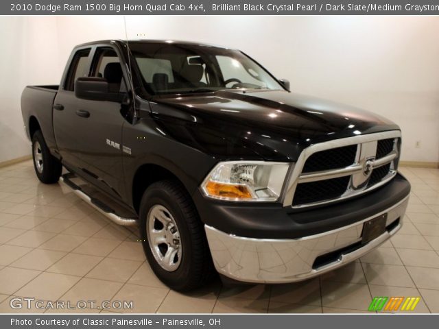 2010 Dodge Ram 1500 Big Horn Quad Cab 4x4 in Brilliant Black Crystal Pearl