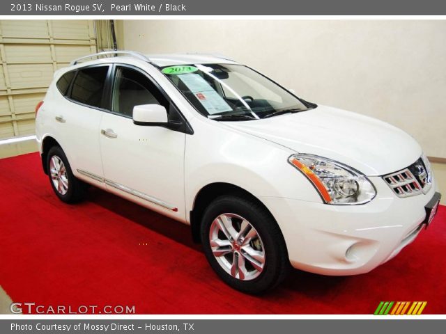 2013 Nissan Rogue SV in Pearl White