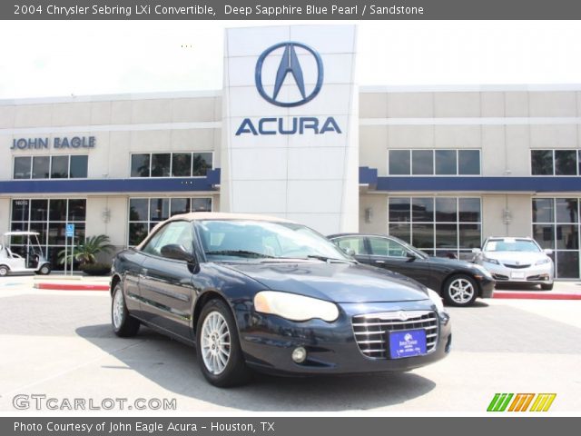 2004 Chrysler Sebring LXi Convertible in Deep Sapphire Blue Pearl