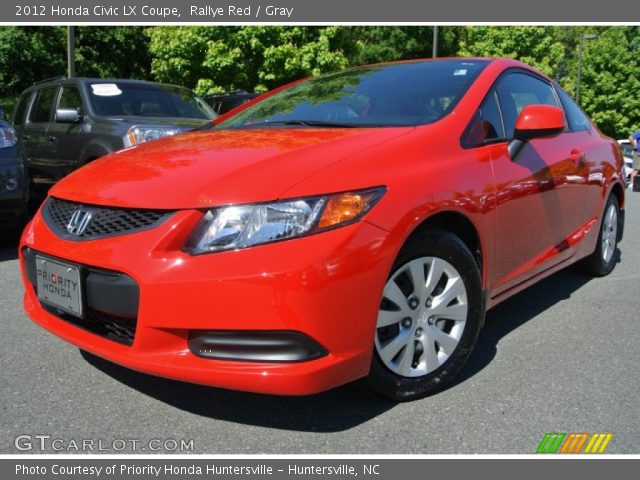 2012 Honda Civic LX Coupe in Rallye Red