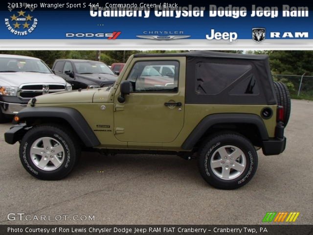 2013 Jeep Wrangler Sport S 4x4 in Commando Green