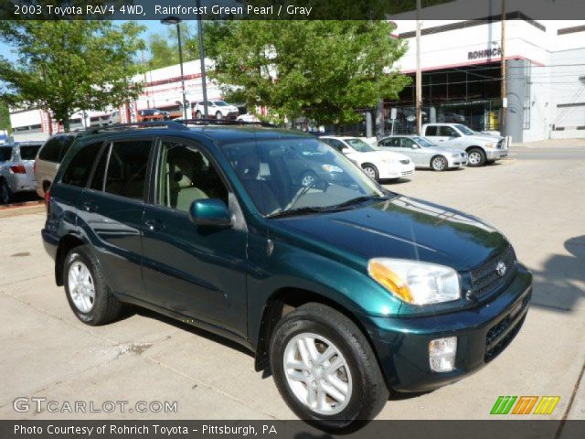 2003 Toyota RAV4 4WD in Rainforest Green Pearl