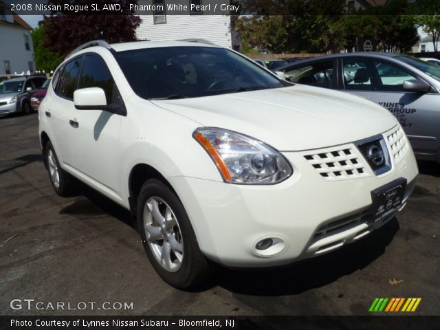 2008 Nissan Rogue SL AWD in Phantom White Pearl