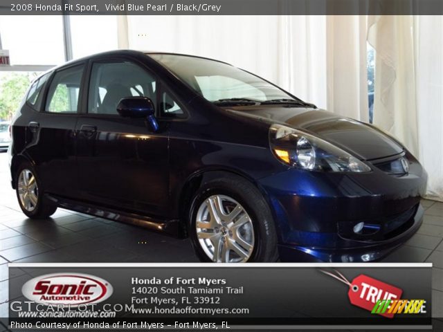 2008 Honda Fit Sport in Vivid Blue Pearl