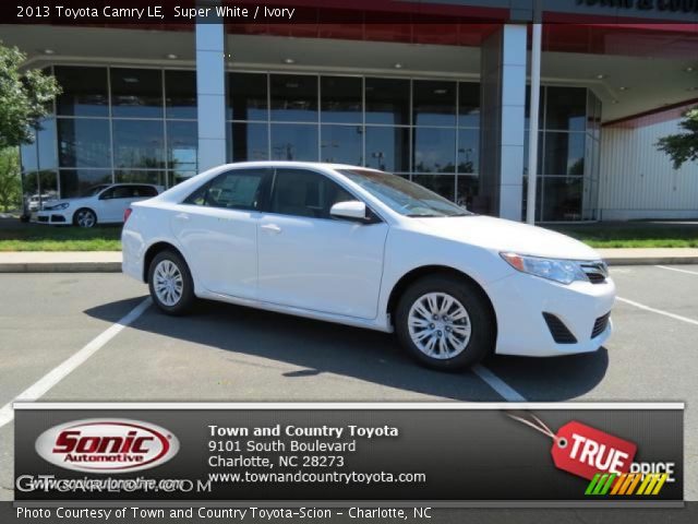 2013 Toyota Camry LE in Super White