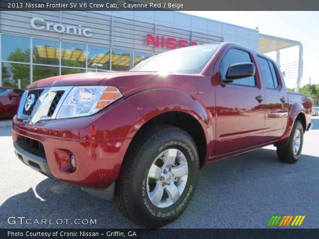 2013 Nissan Frontier SV V6 Crew Cab in Cayenne Red