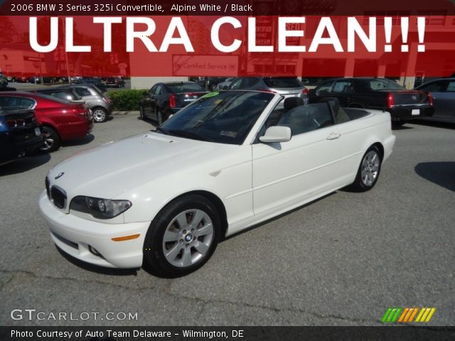 2006 BMW 3 Series 325i Convertible in Alpine White