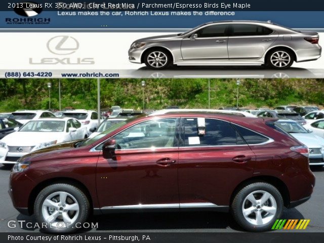 2013 Lexus RX 350 AWD in Claret Red Mica