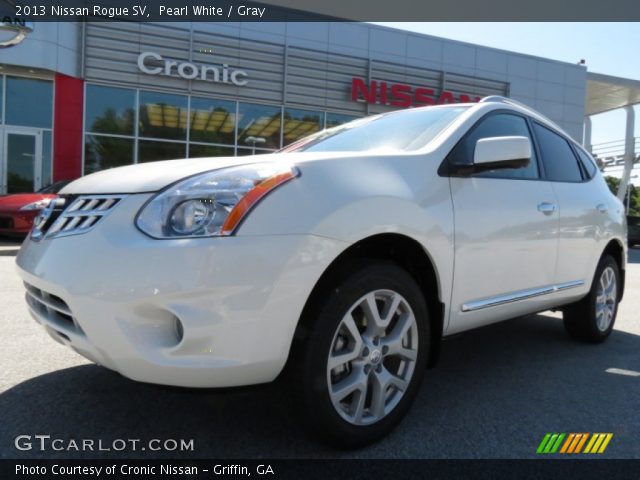 2013 Nissan Rogue SV in Pearl White