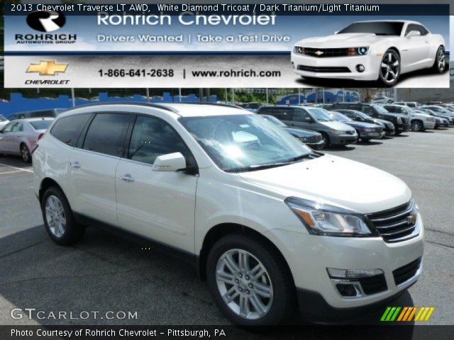 2013 Chevrolet Traverse LT AWD in White Diamond Tricoat