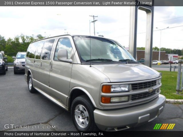 2001 Chevrolet Express 1500 Passenger Conversion Van in Light Pewter Metallic