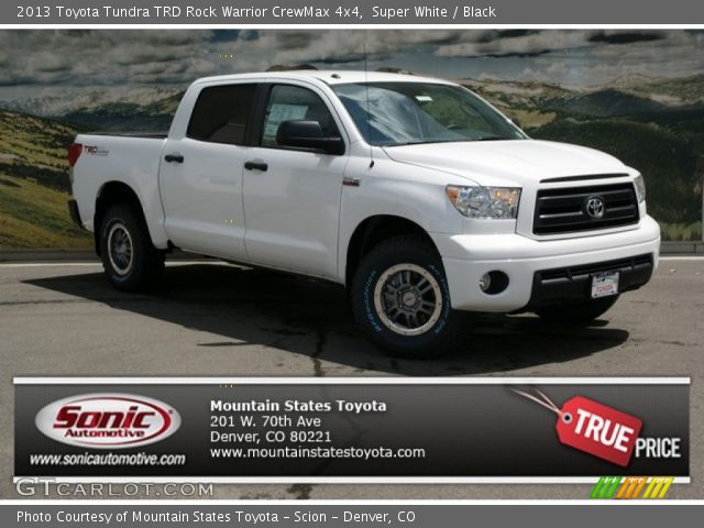 2013 Toyota Tundra TRD Rock Warrior CrewMax 4x4 in Super White