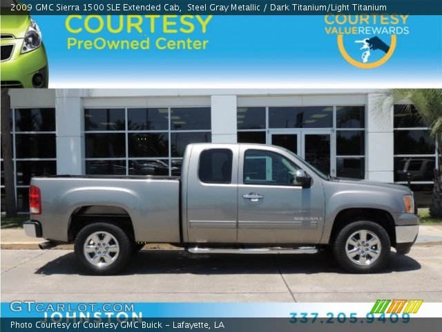 2009 GMC Sierra 1500 SLE Extended Cab in Steel Gray Metallic